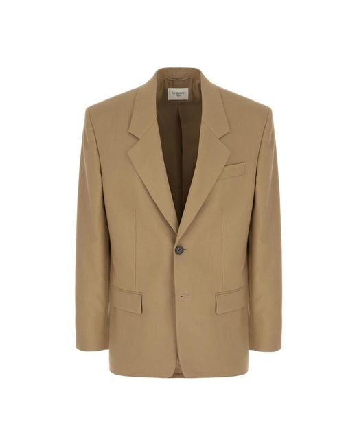 Saint Laurent Natural Blazers for men