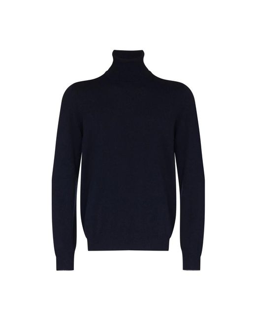 Brunello Cucinelli Kaschmir Rollkragenpullover in Blue für Herren