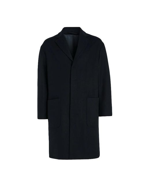 Calvin Klein Black Single-Breasted Coats for men