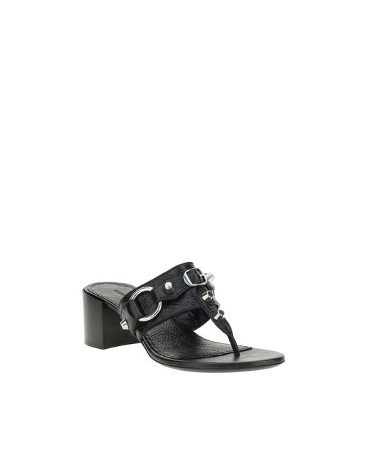 Balenciaga Black Heeled Mules