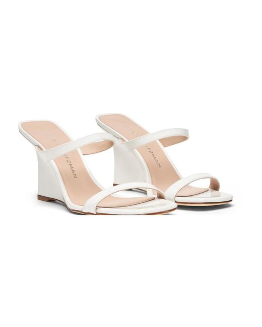 Stuart Weitzman White Wedges