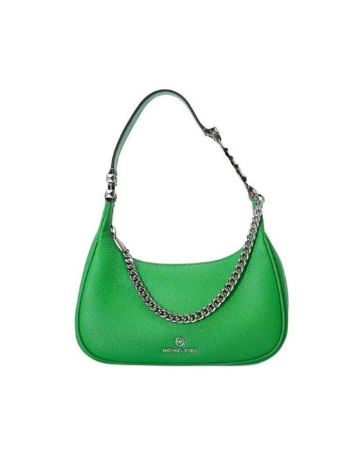 Sac Porté Épaule En Cuir À Plaque Logo MICHAEL Michael Kors en coloris Green