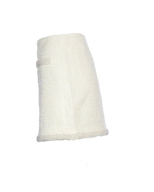 Self-Portrait White Short Skirts