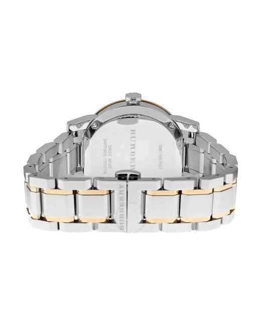 Watches di Burberry in Metallic