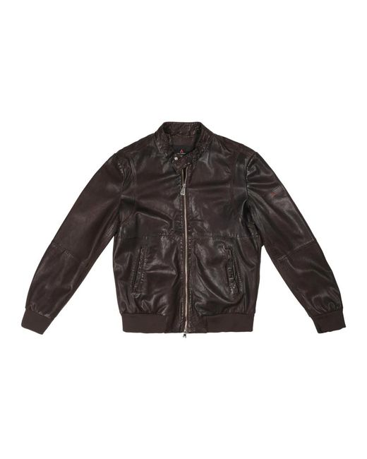 Peuterey Black Bomber Jackets for men