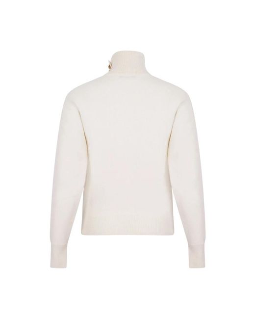 Balmain White Turtlenecks