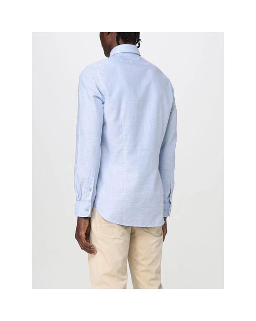 Michael Kors Stilvolles Blaues Button-Up Hemd in Blue für Herren