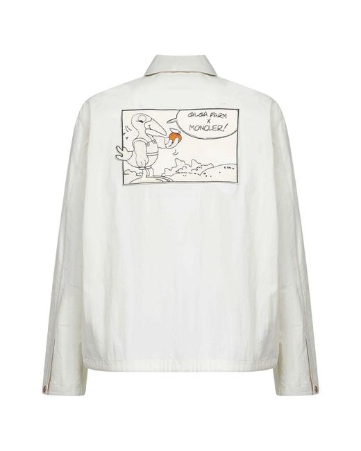 Moncler White Casual Shirts for men
