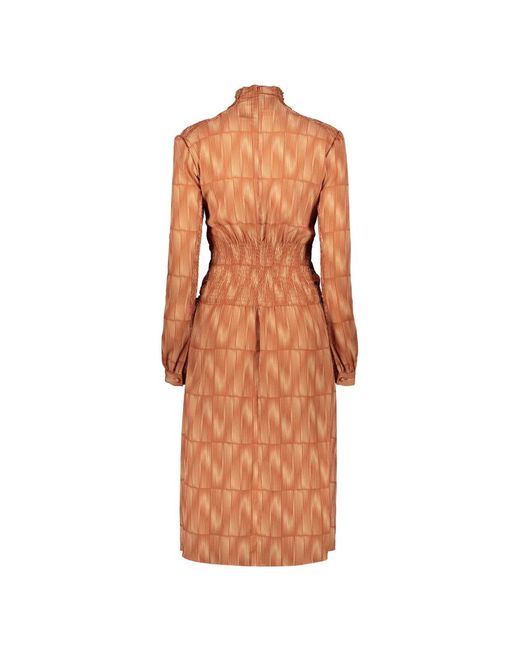 Low Classic Brown Midi Dresses