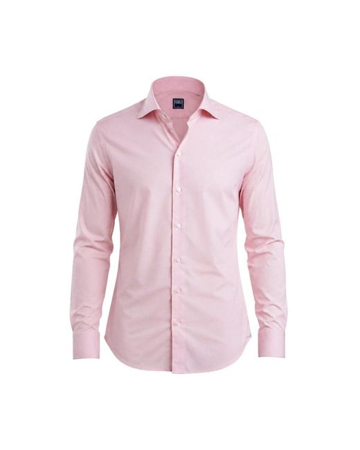 Fedeli Pink Casual Shirts for men