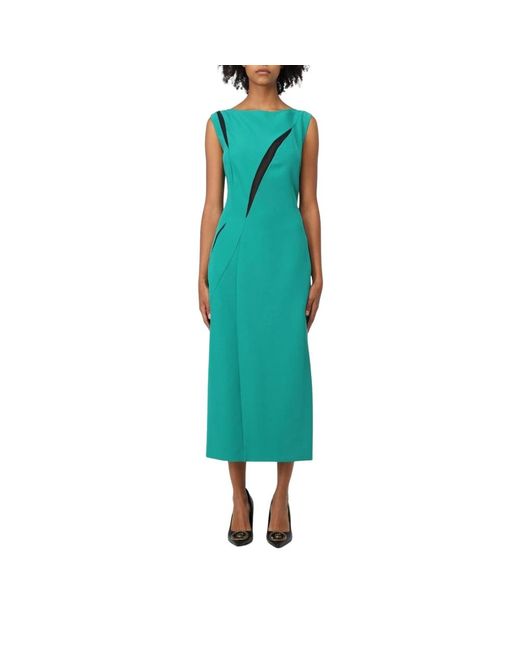 Midi Dresses Just Cavalli de color Green
