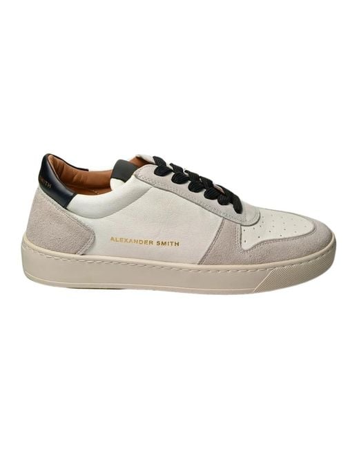 Alexander Smith Men's White Sneakers