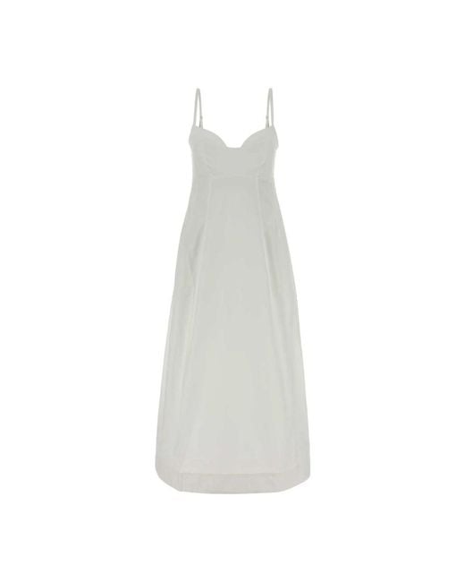 Co. Wit Poplin Jurk in het White