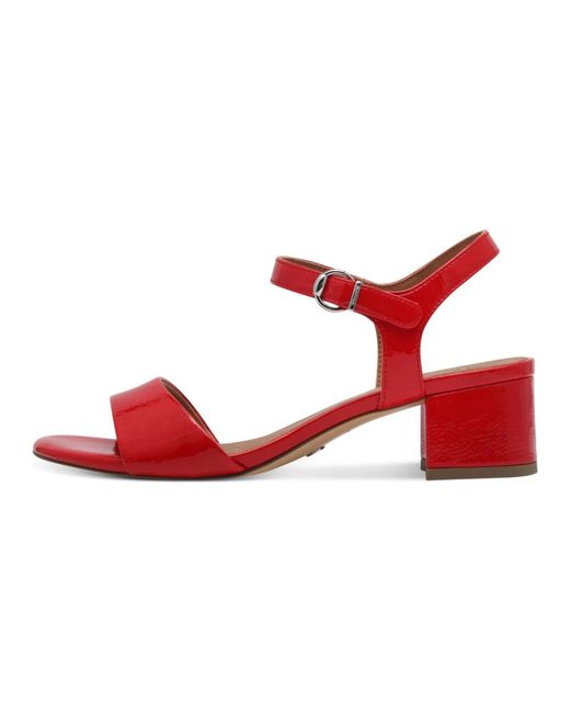 Tamaris Red High Heel Sandals