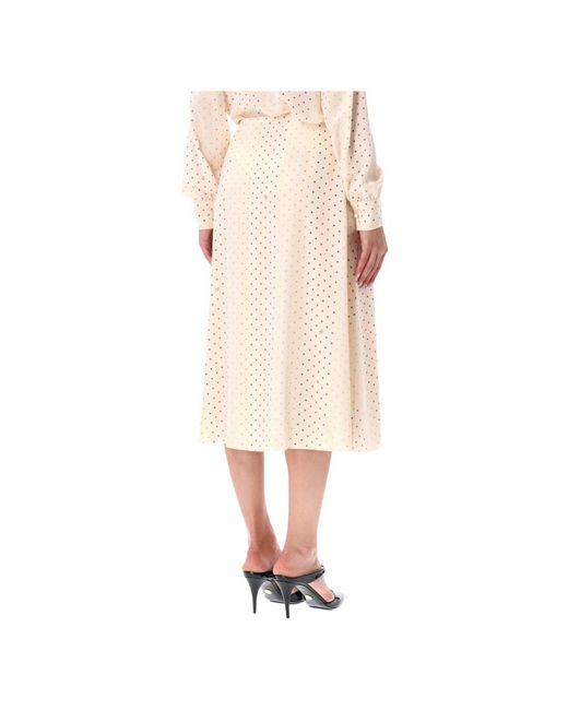 Valentino Garavani Natural Midi Skirts