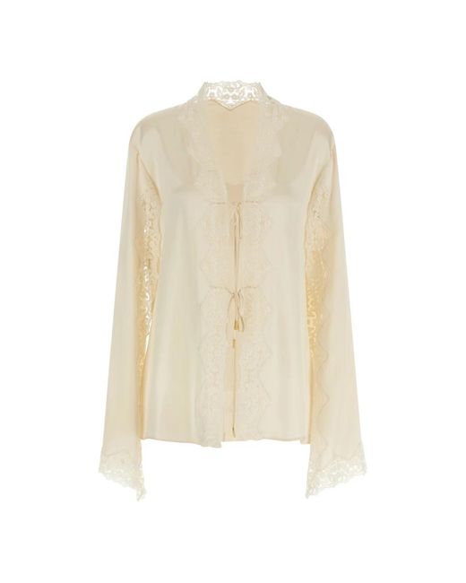 Alberta Ferretti Natural Blouses