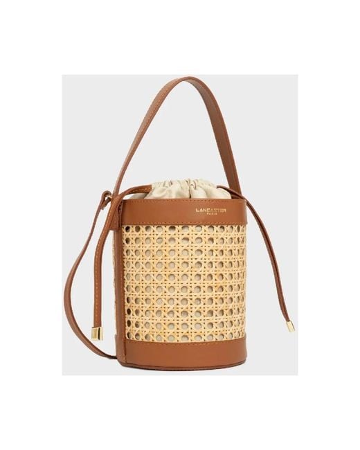 Lancaster Brown Bucket Bags