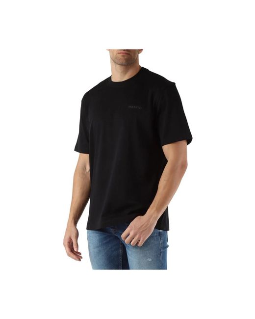 Antony Morato Relaxed fit baumwoll-t-shirt mit logo in Black für Herren