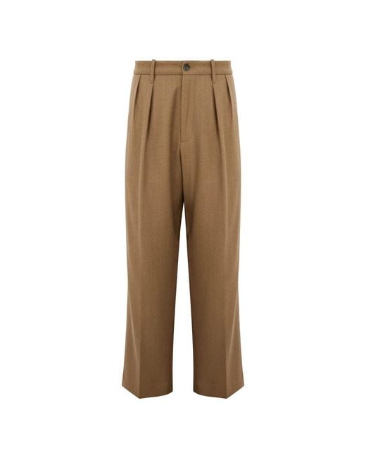 Nine:inthe:morning Natural Straight Trousers for men