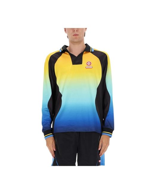 Casablanca Blue Long Sleeve T-Shirts for men