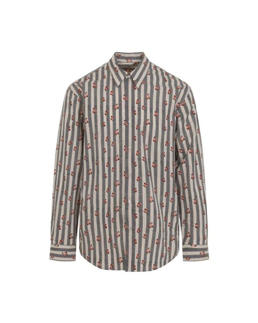 Dries Van Noten Gray Casual Shirts for men