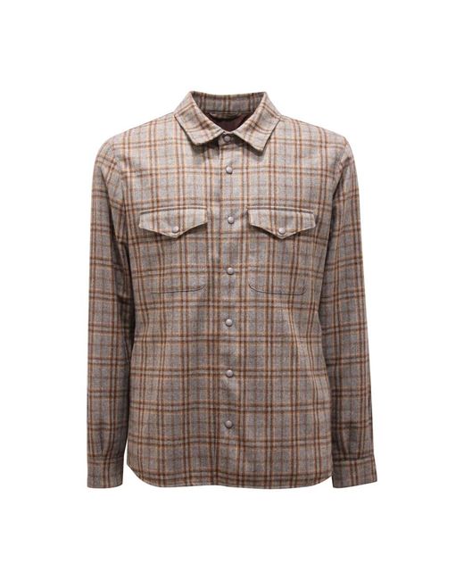 Mazzarelli Brown Light Jackets for men