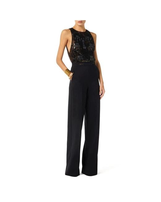 Elisabetta Franchi Black Jumpsuits