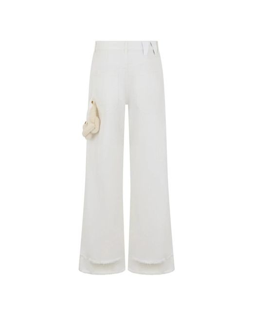 DARKPARK White Wide Jeans