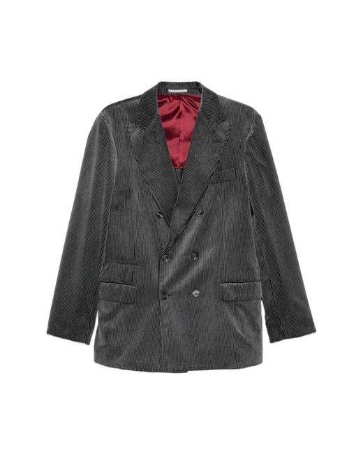 Brunello Cucinelli Gray Blazers for men