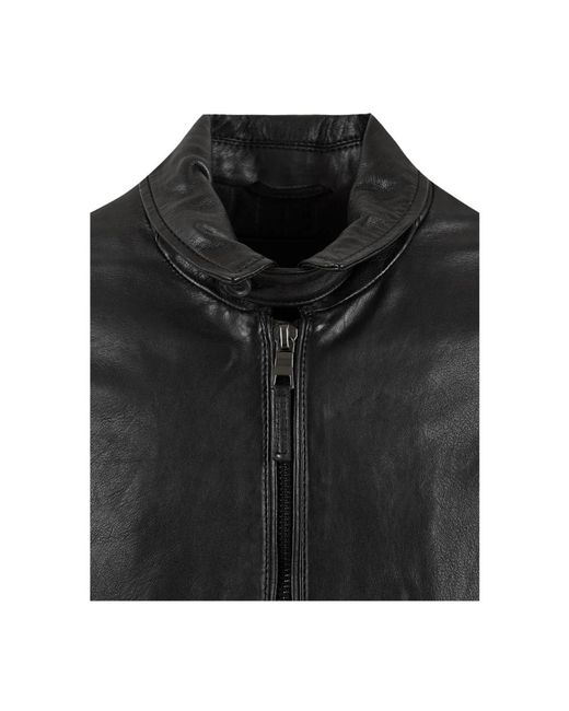 The Jack Leathers Jassen ,Zwart ,Leer Quercia Jacket in het Black voor heren