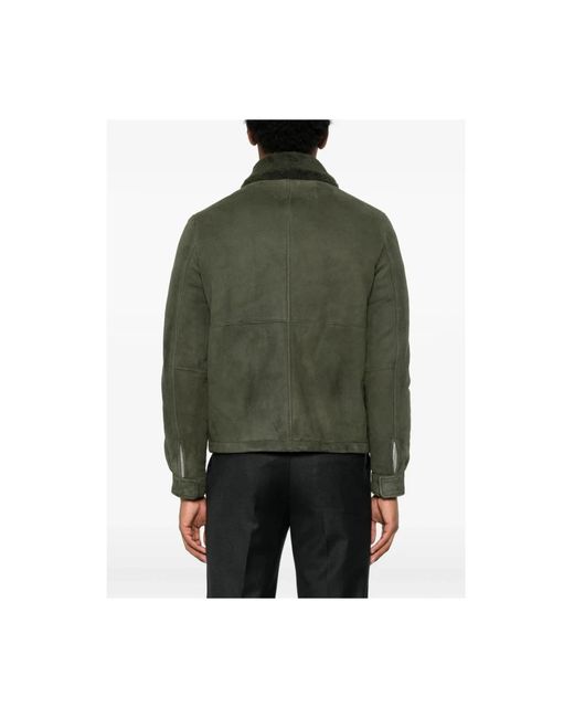 Tagliatore Green Leather Jackets for men