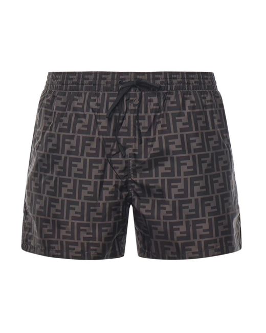 Fendi Gray Beachwear for men