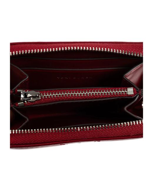 Tory Burch Leren Portemonnee in het Red