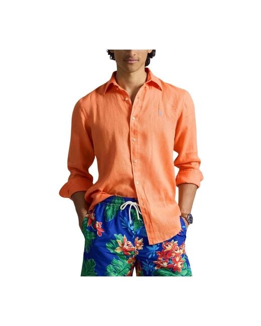 Polo Ralph Lauren Orange Casual Shirts for men