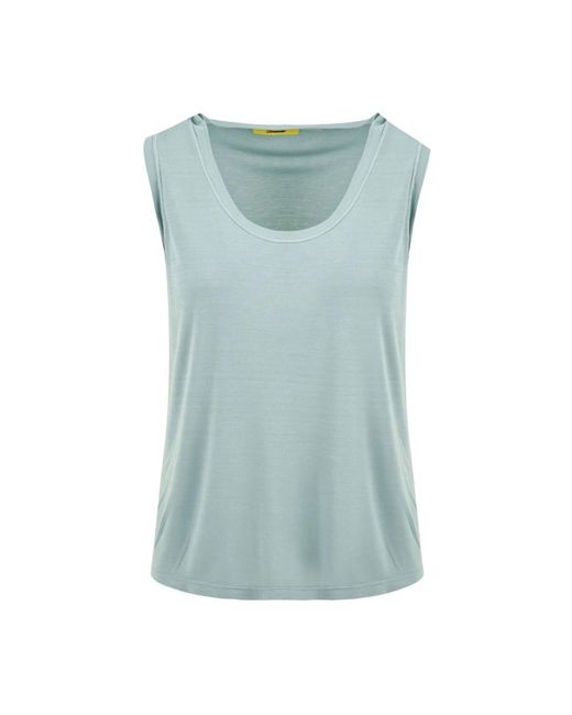 Sleeveless Tops Drumohr de color Blue