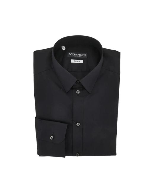 Dolce & Gabbana Black Formal Shirts for men