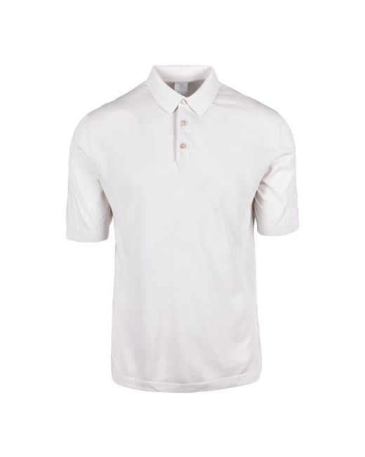 Eleventy White Polo Shirts for men