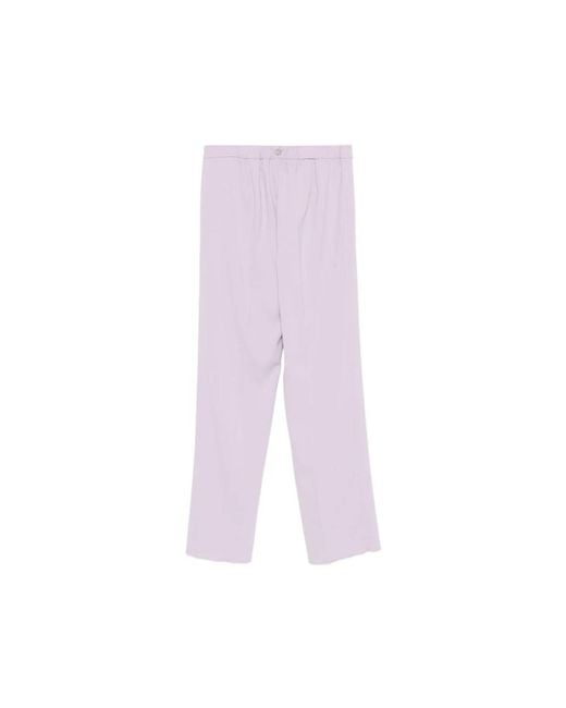 Marina Rinaldi Purple Straight Trousers