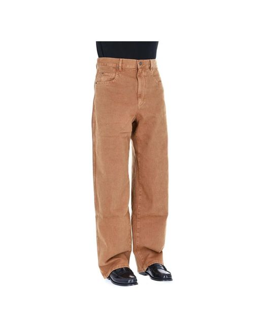 Isabel Marant Brown Loose-Fit Jeans for men