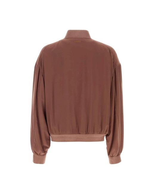 Versace Brown Bomber Jackets for men