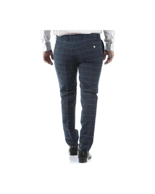 Daniele Alessandrini Blue Slim-Fit Trousers for men