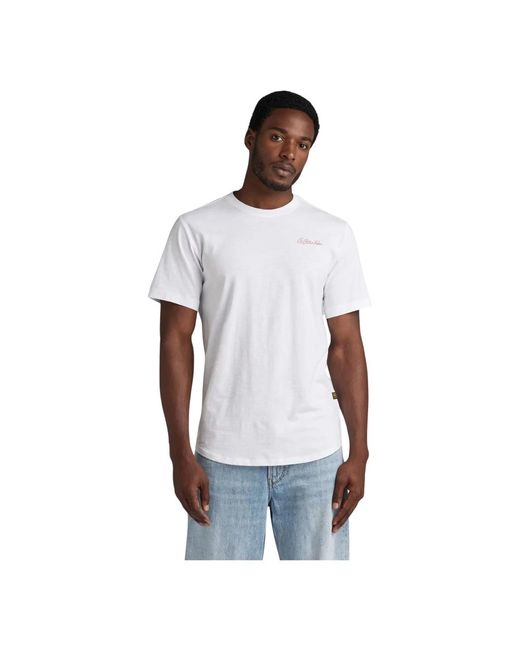G-Star White T-Shirts for men