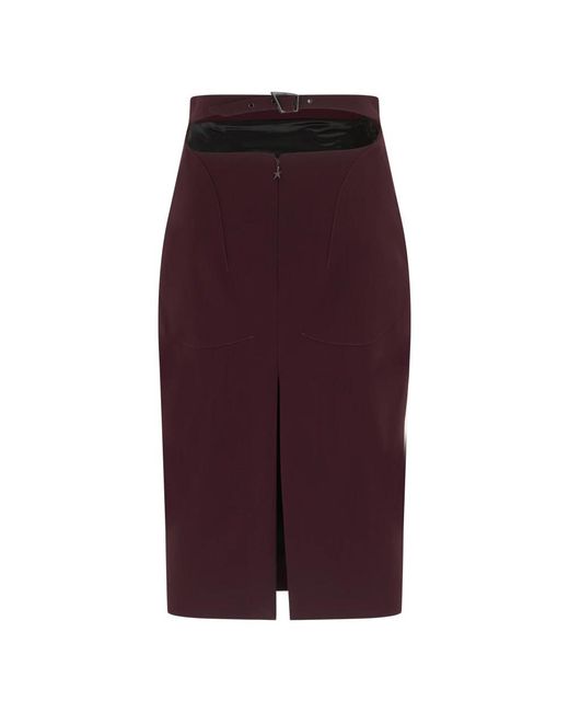 Mugler Bodycon Rok in het Purple