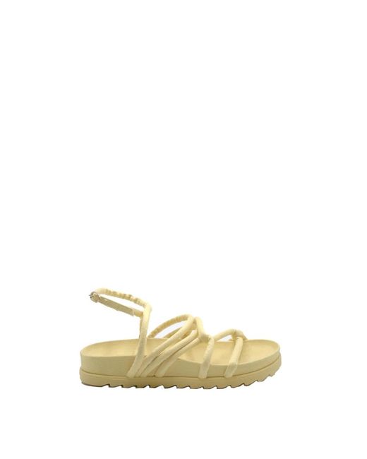 Chiara Ferragni Metallic Flat Sandals