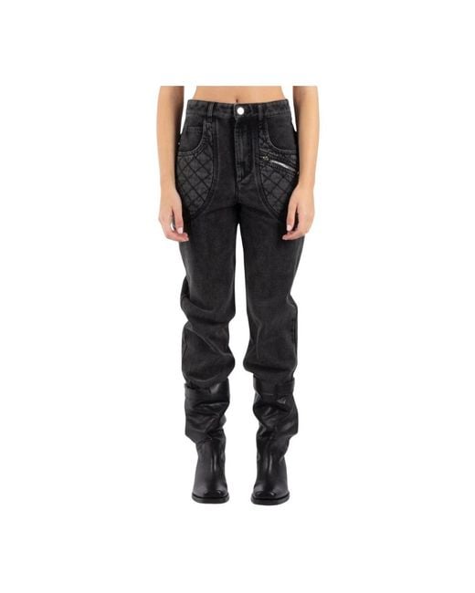 Isabel Marant Black Straight Fit Jeans