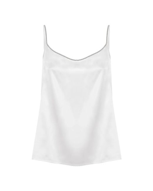 Sleeveless Tops Panicale de color White