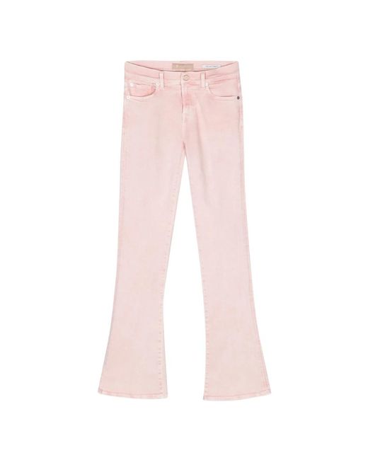 7 For All Mankind Pink Bootcut jeans für frauen 7 for all kind