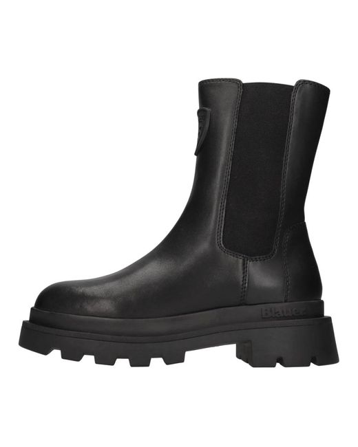 Blauer Black Chelsea Boots