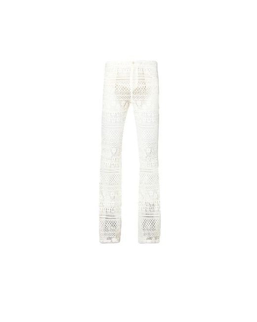 Liu Jo White Slim-Fit Trousers