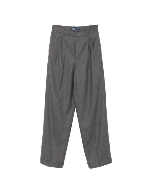 Polo Ralph Lauren Gray Wide Trousers